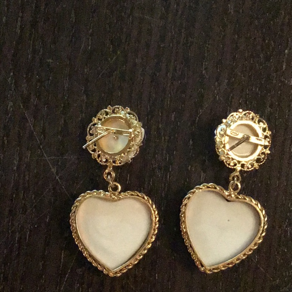 Hp! ♥️❤️♥️RARE ❤️‍🔥Be my lover handcrafted porcelsin earrings - Picture 5 of 5